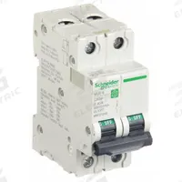 SCHNEIDER IEC Supplementary Protector: 40 A Amps, 10kA at 240V AC, Screw Clamp, C60SP, B (MPN M9F21240). Key specifications — Terminal Connection: Screw Clamp; AC Voltage Rating: 240/415/440V AC; Curve Type: B; DC Voltage Rating: Not Rated; Max. AIR Rating: 10kA at 240V AC; Series: C60SP; Brand: SCHNEIDER.