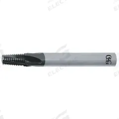 OSG Thread Mill: Helical Flute, 2 1/2"-8 NPTF, 4 Flute, EXO Coated Carbide (MPN 4200100611). Key specifications — attr1300935: OSG.