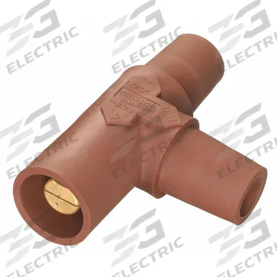 HUBBELL Tapping Tee: Female-Male-Female, Brown, 600V AC/600V DC, 400 A - Tapping Tees