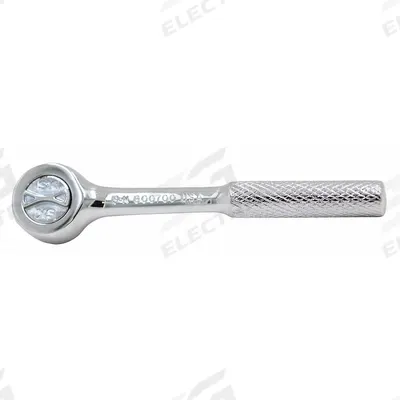 SK PROFESSIONAL TOOLS Hand Ratchet: Round, Reversible, 4 1/2 in Overall Lg, Chrome - Standard-Head Ratchets