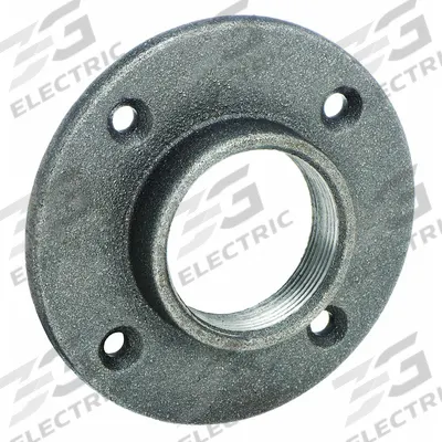 APPROVED VENDOR Metal Pipe Flange: 1 1/2 in, NPT Threaded, Malleable Iron, Flange - Structural Threaded Steel & Iron Pipe Flanges