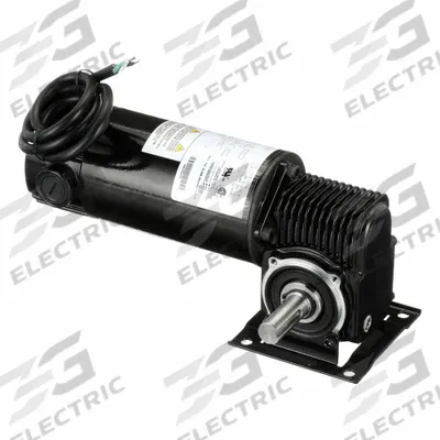 Dayton Gearmotor: Right Angle, 90V DC, TENV, 180 RPM, 27 in-lb Max Torque, 10:1 - Right Angle DC Gearmotors
