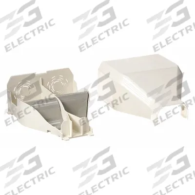 PANDUIT Entrance End: T-45, 2 1/2 in Wd, 1 1/4 in Ht, Plastic - End Fittings for Nonmetallic Single-Channel Raceways