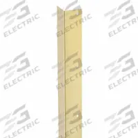 ROCKWOOD Corner Guard: Brass, Gold, For 90° Angle, 2 in Leg Wd, 4 ft Overall Ht, 0.05 in Thick (MPN 295.3 2" x 2" x 48). Key specifications — Brand: ROCKWOOD; Color: Gold.