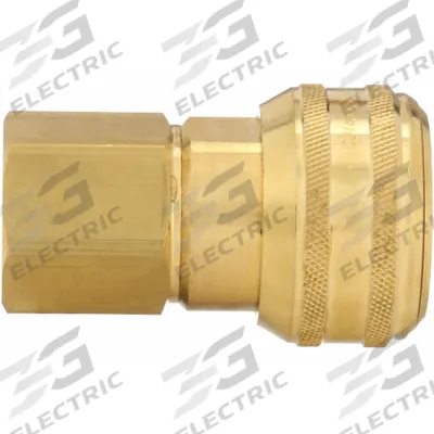 PARKER Quick Connect Hose Coupling: 3/4 in Body Size, 3/4 in Hose Fitting Size - Industrial Interchange Brass Quick-Connect Air Coupling Bodies