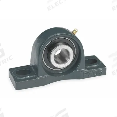 Dayton Pillow Block Bearing: 1 3/16 in Bore, Cast Iron, Set Screws - Medium Duty Pillow Block Ball Bearings
