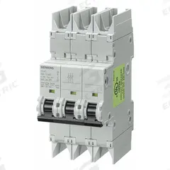 SIEMENS IEC Miniature Circuit Breaker: 32 A Amps, 125V DC, 10kA at 277/480V AC, Screw Clamp, C (MPN 5SJ43327HG42). Key specifications — DC Voltage Rating: 125V DC; Max. AIR Rating: 10kA at 277/480V AC; Terminal Connection: Screw Clamp; Brand: SIEMENS.