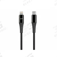 MONOPRICE USB Cable: Lightning End 1, Type C End 2, Black, 3 ft Lg, USB Cable (MPN 38390). Key specifications — End 1 Connection Type: Lightning; Color: Black; Brand: MONOPRICE; Product Type: USB Cable; End 2 Connection Type: Type C.