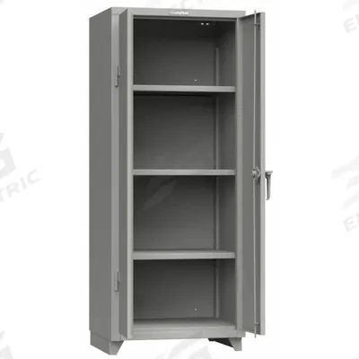 STRONG HOLD Storage Cabinet: 30 in x 24 in x 75 in, Swing Handle & Padlock Hasp - Industrial Shelf Cabinets