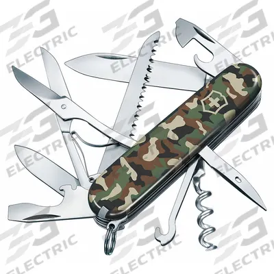 VICTORINOX SWISS ARMY Folding Knife: 9 Tools, 3 1/2 in Closed Lg, 6 1/4 in Open Lg - Multi-Tool Folding Knives