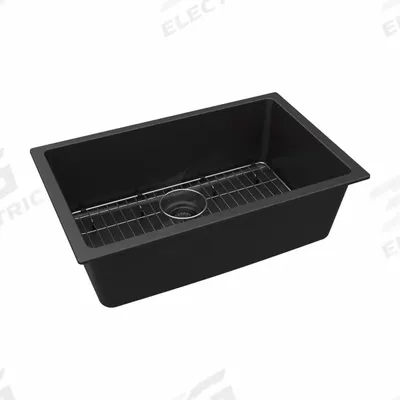 ELKAY Sink: 29 1/2 in Overall Lg, 18 3/4 in Overall Wd, 9 1/2 in Bowl Dp, 27 in Bowl Lg - One-Bowl Counter-Mounted Kitchen & Bar Sinks without Faucets