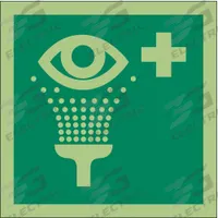 IMO (International Maritime Organization) Safety Sign: Vinyl, Adhesive Sign Mounting, 0.011 in Thick (MPN 486F74). Key specifications — Sign Mounting Style: Adhesive; Retroreflective Grade: Not Retroreflective; Glow In The Dark: Yes.