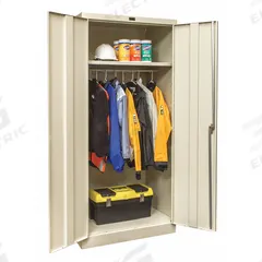 APPROVED VENDOR Storage Cabinet: 36 in x 24 in x 72 in, 1 Adj Shelf, Swing Handle & Keyed, Frame (MPN 230W362472A-PT). Key specifications — attr66548: APPROVED VENDOR; attr88067: Frame; attr88068: Tan; attr88069: Assembled.