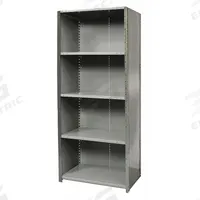 HALLOWELL Metal Shelving: Standalone, Medium-Duty, 48 in x 18 in, 84 in Overall Ht, 5 Shelves (MPN F4720-18HG). Key specifications — Assembled: Unassembled; Shelving Material: Steel; Frame Material: Steel; Color: Gray; Brand: HALLOWELL.