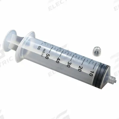 EXELINT Disposable Syringe: 60 mL Capacity - mL, Luer Lock, Polypropylene, Polypropylene - Luer Lock Syringes