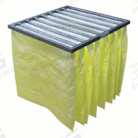 GRAINGER Pocket Air Filter: 24 in x 24 in x 22 in, MERV 15, Yellow, Synthetic, 8 Pockets (MPN 911TC8). Key specifications — Display Sell UOM: EA; Brand: GRAINGER; Media Material: Synthetic; Performance Rating: MERV 15.