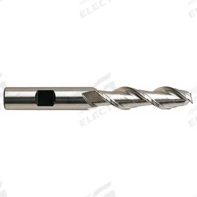 YG-1 Square End Mill: High Speed Steel, TiCN Coated, 2 Flute, 5/8" Mill Dia - High-Speed Steel Square End Mills for Aluminum