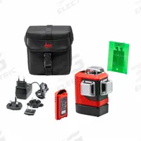 LEICA LINO Self-Leveling Laser: 0 Lines and 0 Dots, Green Beam, 2 Planes, Horizontal/Vertical (MPN L6Gs-1). Key specifications — attr935979: AA; attr934757: LEICA LINO; attr936112: ±0.3 mm/m (Horizontal); attr936114: Electronic Self-Leveling; attr935981: Charger.