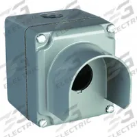 SCHNEIDER ELECTRIC Push Button Enclosure: 30mm, 1 Holes, Aluminum, NEMA 1/12/13/3/4/6 (MPN 9001KYG1). Key specifications — attr211299: SCHNEIDER; attr1043605: Washdown-Corrosion-Resistant.