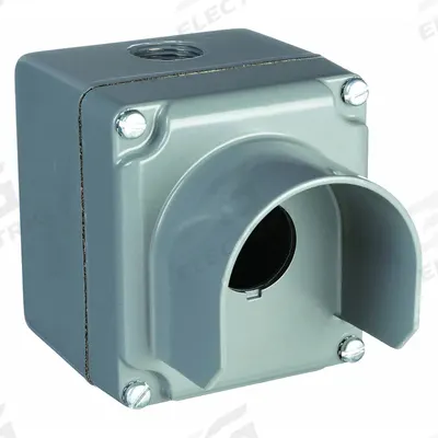 SCHNEIDER ELECTRIC Push Button Enclosure: 30mm, 1 Holes, Aluminum - Enclosures for 30mm Operators