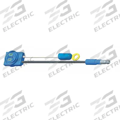 GROTE Pigtail: Slim-Line 0.18 in Male Bullet/Ring Terminal/Thin-Line, 2 Wires - Automotive Pigtails