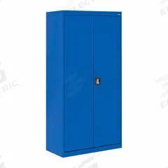 SANDUSKY Shelf Cabinet: 36 in x 18 in x 72 in, Recessed Handle & Three-Point Locking, Frame, Blue (MPN EA4R361872-06). Key specifications — Cabinet Color: Blue; Method of Construction: Welded; Base Type: Frame; Assembled: Assembled; Mobility: Stationary; Adjustable Shelves: (4) Adjustable; Cabinet Finish: Powder Coated; Door Handle Type: Recessed.