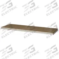 TENNSCO Shelf: 72 in x 18 in, 500 lb Load Capacity, Particleboard, Sand, Shelf (MPN ZVES-7218D1 SAND). Key specifications — Decking Material: Particleboard; Includes: (4) Shelf Supports; Decking Finish: Unfinished; Shelf Configuration: Single Straight; Color: Sand; Frame Material: Steel; Brand: TENNSCO; Frame Finish: Zinc Plated.