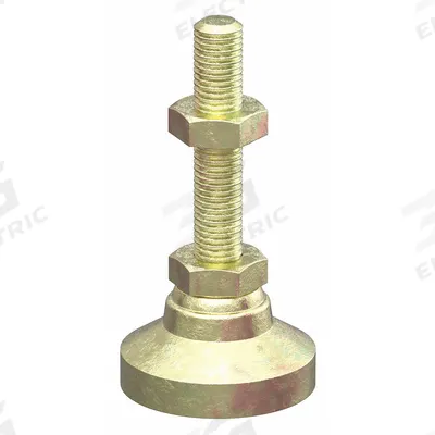 FAZTEK Leveling Feet: 10 Series/15 Series, Steel, 1 in x 1 in x 1 15/16 in, Drop-In - Pivot Leveling Feet