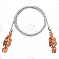 APPROVED VENDOR Bonding and Grounding Wire: (2) Alligator Clips, 3 ft, Uninsulated, Bare (MPN 8A647). Key specifications — Conductor Material: Carbon Steel; Connector Types: (2) Alligator Clips; Clamp Opening Span: Alligator Clip 5/8 in; Brand: APPROVED VENDOR; Wire Length: 3 ft; Manufacturer Part Number: 8A647.