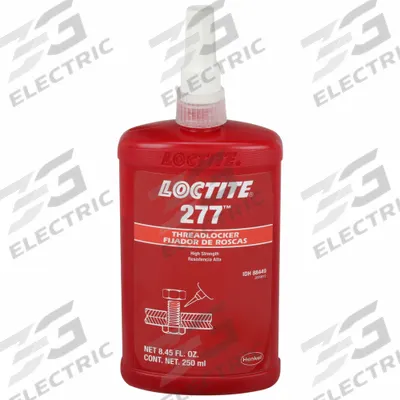 LOCTITE High-Strength Threadlocker: 277, Red, Oil Tolerant, 8.45 fl oz, Bottle - High-Strength Threadlockers (Red)