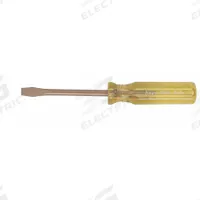 AMPCO Non-Sparking Slotted Screwdriver: Beryllium Copper, 1/4 in Tip Size, Long Lg, Not Insulated (MPN S-39). Key specifications — attr1205183: 1/4 in; attr1205189: AMPCO.