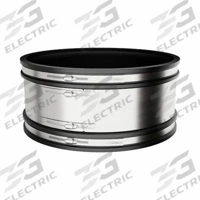 FERNCO Flexible Pipe Straight: PVC, For 10 in Pipe, Copper/Iron/PVC/Steel - Shielded Flexible Transition Couplings