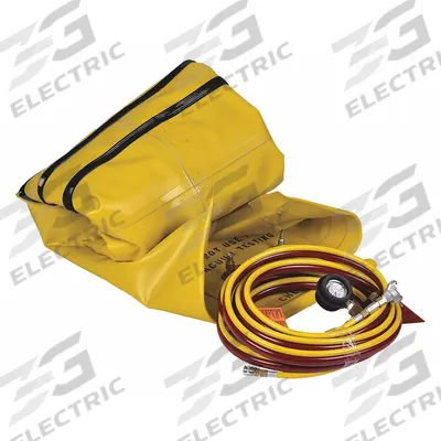 CHERNE Test-Ball Plug: For 36 in Pipe, Tether Channel Tether, Smooth Body Surface - Pillow Style Single-Size Plugs