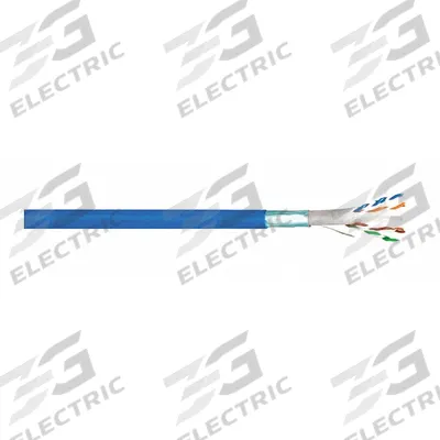 GENSPEED Category Cable: 1,000 ft Cable Lg, 23 AWG, Riser, Blue, PVC, Std, 6133785 - Category 6 Cable
