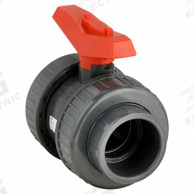 GF PIPING SYSTEMS Manual Two-Way Ball Valve: 2 in, PVC, Straight, FNPT x FNPT - PVC Ball Valves