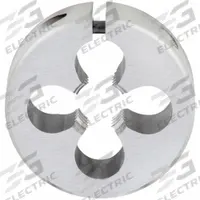 OSG Round Threading Die: M8x1.25 Metric, 25 mm OD, Adj, High Speed Steel (MPN 46085)