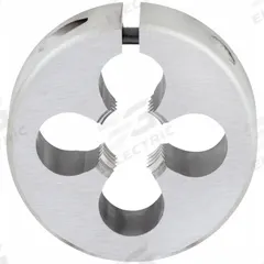 OSG Round Threading Die: M8x1.25 Metric, 25 mm OD, Adj, High Speed Steel (MPN 46085)