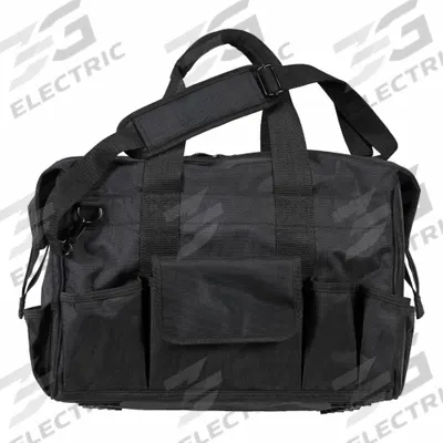 CLC Tool Bag: 21 in W x 11 1/2 in D x 12 1/2 in H, Black, Ballistic Polyester - Polyester Tool Totes