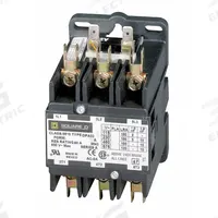 SQUARE D Definite Purpose Magnetic Contactor: 3 Poles, 24V AC, 90 A, Non-Reversing (MPN 8910DPA93V14). Key specifications — Brand: SQUARE D; Coil Voltage: 24V AC; Contactor Style: HVACR Definite Purpose Contactor; Terminal Connection Type: Quick-Disconnect Terminals; Maximum Voltage Rating: 600V AC; Series: 8910 Series Type DPA; Phase: Three; Main Pole Contact Form: 3NO.