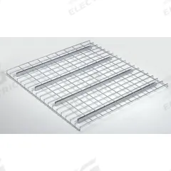 NASHVILLE WIRE Pallet Rack Decking: 46 in x 48 in, Waterfall, Std Wire Decking, 6 ga Decking, Silver (MPN D4846AA3C1P). Key specifications — Wire Decking Style: Standard; Finish: Zinc-Plated; Brand: NASHVILLE WIRE; Material: Steel; Decking Edge: Waterfall; Color: Silver.