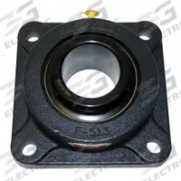 SEALMASTER 4 Bolt Flange Bearing: Radial Ball, 1 3/16 in Bore, Cast Iron, Set Screws, 4 19/32 in Lg (MPN MSF-19). Key specifications — Bore Type: Cylindrical; Brand: SEALMASTER; Lubricant Material: NLGI #2 Equivalent; Mounting Bolt Size: 7/16 in; System of Measurement: Inch.