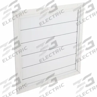 Dayton Ceiling Shutter: For 36 in Fan, Single Panel, 36 in H, 36 in W, 1 5/8 in D - Ceiling/Roof-Mount Backdraft Dampers
