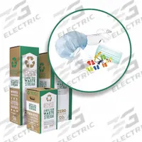 ZERO WASTE BOX Safety Equipment/PPE Box: M, 40 in Overall Lg, 11 in Overall Wd, 11 in Overall Dp (MPN CS58-M). Key specifications — Brand: ZERO WASTE BOX; Compatible Product Type: Disposable Masks; Restricted Non-Recyclable Material: Material Contaminated with Hazardous Substances.