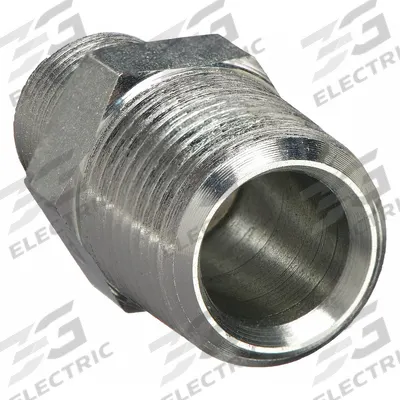 PARKER Metal Pipe Straight: Straight, Carbon Steel, 1/2 in x 3/8 in - Threaded Instrumentation Extreme-Pressure Pipe Fittings