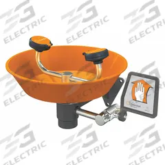 GUARDIAN EQUIPMENT Plumbed Eyewash: Std, Wall Mnt, Eyes and Face Coverage, Uncovered, Plastic Bowl (MPN G1750P). Key specifications — attr474381: Push Plate; attr474383: GUARDIAN EQUIPMENT.