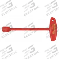 WIHA Hollow Round Shank Nut Driver: T-Handle, Metric, Without Magnetized Tip, Std, 8 mm Tip Size (MPN 33632). Key specifications — attr1214485: Round; attr1214505: WIHA.