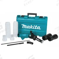 MAKITA Dust Extraction Tool Attachment: On-Tool, Separate Vacuum, 1 3/4 in Max. Dia, SDS-Max (MPN 196074-8). Key specifications — attr117716: HR4510C; attr117710: SDS-Max; attr117714: Demolition Hammers; attr117721: (2) Joint Nozzle SDS-Max Dust Extraction Attachment Kits (455810-4); attr117708: Chiseling; attr68812: MAKITA.