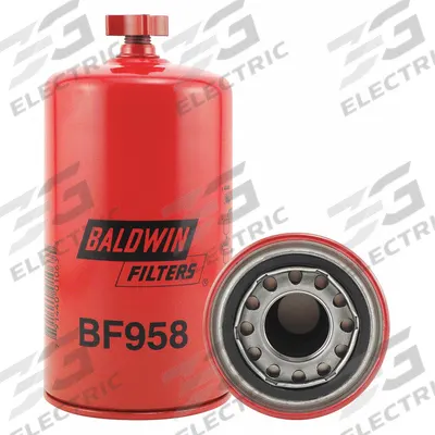 BALDWIN FILTERS Fuel Filter: Spin-On, 3 11/16 in Outside Dia, 1 3/8"-12 Thread Size - Spin-On Fuel Filters