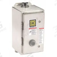 SQUARE D Magnetic Motor Starter: Non-Reversing, 3 Poles, NEMA Size 0, 18 A, 120V AC Coil (MPN 8536SBW12V02S). Key specifications — Brand: SQUARE D; Coil Voltage: 110/120V AC; Phase: Three; Operator: None; Terminal Connection Type: Screw Clamp Terminals; Includes Pilot Light: No; Operator Controls: None; Auxiliary Contacts Included: No Auxiliary Contacts Included.