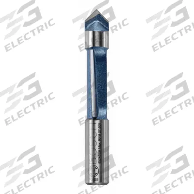 BOSCH Straight Cut Profile Router Bit: Fractional Inch, Carbide Tipped, 3/8 in Cutter Dia. - Straight Profile Router Bits